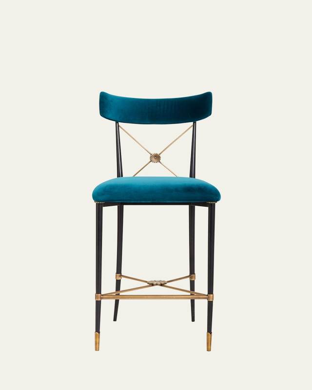 Rider Counter Stool, Blue